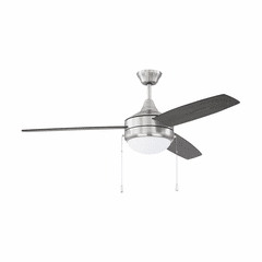 Craftmade Phaze 52" Ceiling Fan w/Light Kit - Polished Nickel - EPHA52BNK3-BNGW