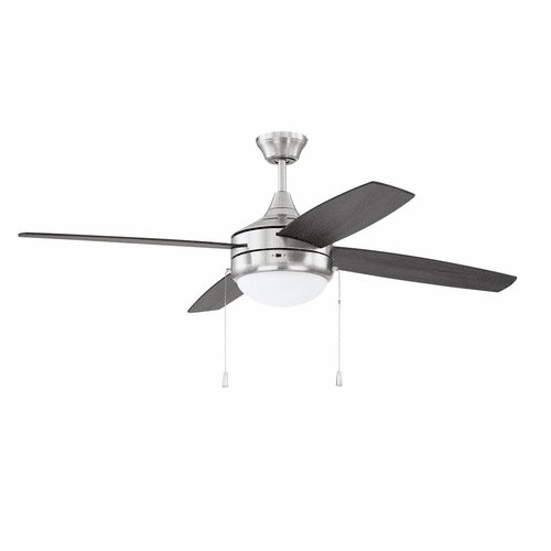 Craftmade Phaze 52" Ceiling Fan w/Light Kit - Polished Nickel - EPHA52BNK4-BNGW