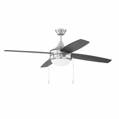 Craftmade Phaze 52" Ceiling Fan w/Light Kit - Polished Nickel - EPHA52BNK4-BNGW