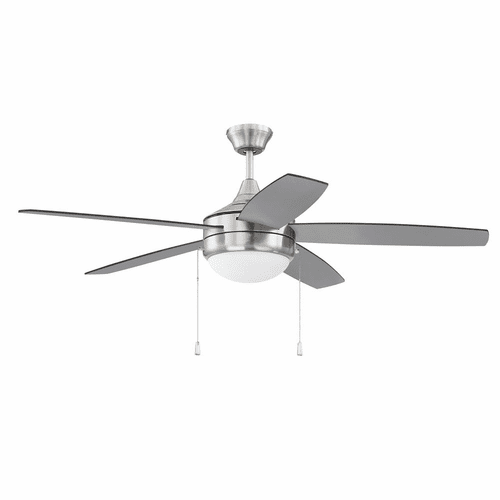 Craftmade Phaze 52" Ceiling Fan w/Light Kit - Polished Nickel - EPHA52BNK5-BNGW