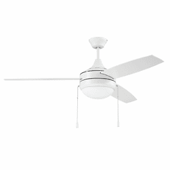 Craftmade Phaze 52" Ceiling Fan w/Light Kit - White - EPHA52W3