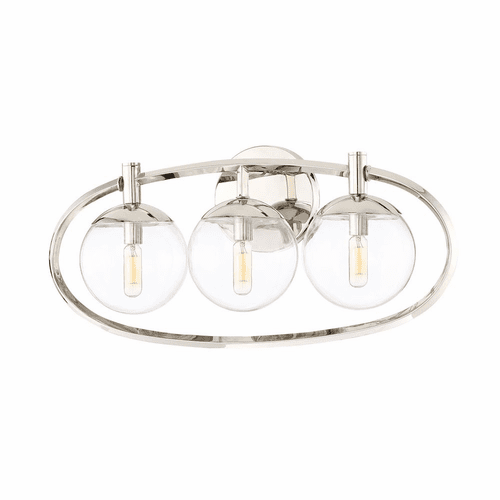 Craftmade Piltz 3-LT Vanity Light - Polished Nickel - 45503-PLN