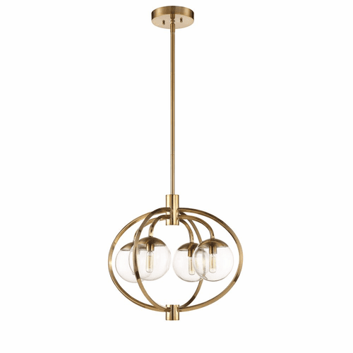 Craftmade Piltz 4-LT Chandelier - Satin Brass - 45524-SB