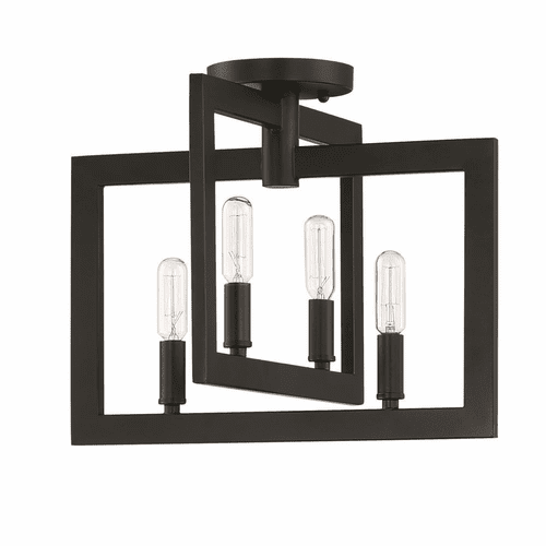 Craftmade Portrait 4-LT Semi Flush - Espresso - 44954-ESP