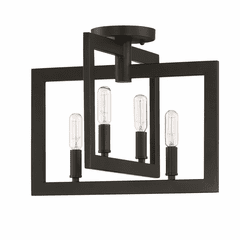 Craftmade Portrait 4-LT Semi Flush - Espresso - 44954-ESP