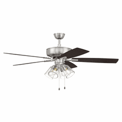 Craftmade Pro Plus 52" Ceiling Fan w/Light Kit - Polishd Nickel - P104BNK5-52DWGWN
