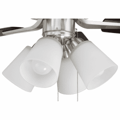 Craftmade Pro Plus 52" Ceiling Fan w/Light Kit - Polishd Nickel - P114BNK5-52DWGWN