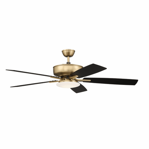 Craftmade Pro Plus 52" Ceiling Fan w/Light Kit - Satin Brass - P112SB5-52BWNFB