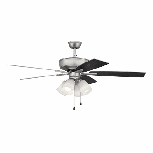 Craftmade Pro Plus 52" Ceiling Fan w/Light Kit - Satin Nickel - P114BN5-52BNGW