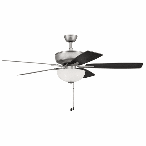 Craftmade Pro Plus 52" Ceiling Fan w/Light Kit - Satin Nickel - P211BN5-52BNGW