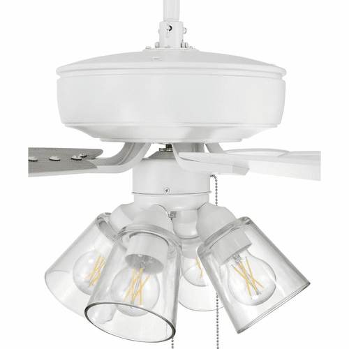 Craftmade Pro Plus 52" Ceiling Fan with 4 Light Kit - White - P104W5-52WWOK