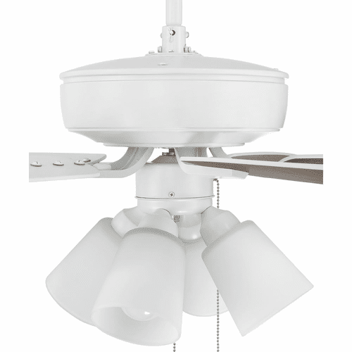 Craftmade Pro Plus 52" Ceiling Fan with 4 Light Kit - White - P114W5-52WWOK