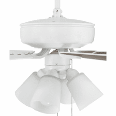 Craftmade Pro Plus 52" Ceiling Fan with 4 Light Kit - White - P114W5-52WWOK Craftmade Pro Plus 52" Ceiling Fan with 4 Light Kit - White - P114W5-52WWOK