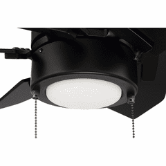 Craftmade Propel II 24" Ceiling Fan w/Light Kit - Flat Black - PPT24FB6