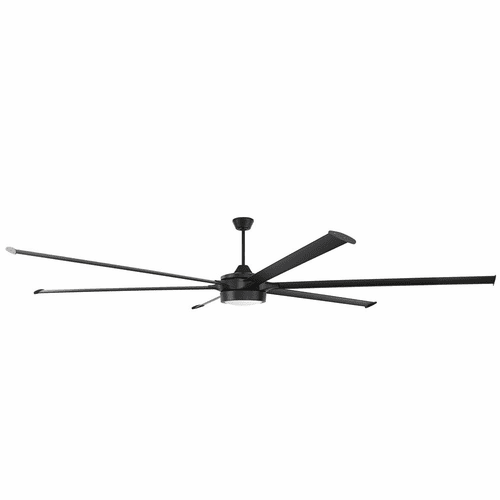 Craftmade Prost 120" Ceiling Fan & LED Light Kit - Flat Black  - PRT120FB6
