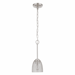 Craftmade Serene 1-LT Mini Pendant - Brushed Polished Nickel - 49991-BNK