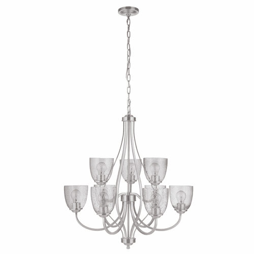 Craftmade Serene 9-LT Chandelier - Brushed Polished Nickel - 49929-BNK