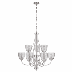 Craftmade Serene 9-LT Chandelier - Brushed Polished Nickel - 49929-BNK