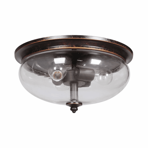 Craftmade Stafford 3-LT Flushmount - Aged Bronze/Textured Black - 38783-AGTB