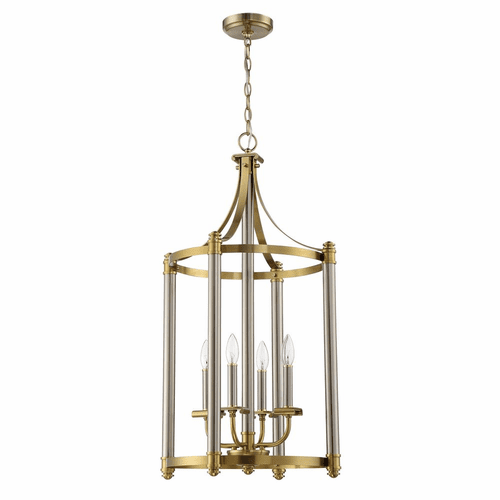 Craftmade Stanza 4-LT Foyer Light - Brushed Polished Nickel - 54834-BNKSB