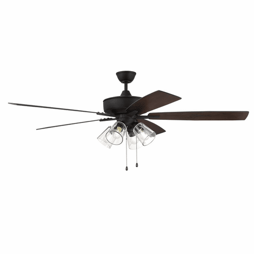 Craftmade Super Pro 60" Ceiling Fan w/Light Kit - Espresso - S104ESP5-60ESPWLN