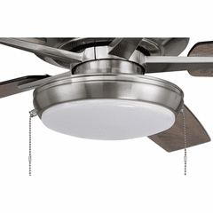 Craftmade Super Pro 60" Ceiling Fan w/Light Kit - Plshd Nickel - S119BNK5-60DWGWN