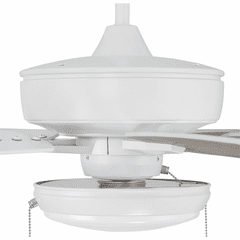 Craftmade Super Pro 60" Ceiling Fan w/Light Kit - White - S119W5-60WWOK