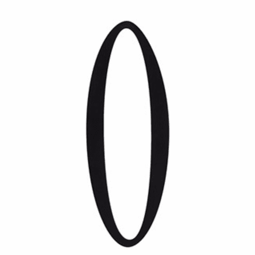 Craftmade Surface Mount Address Plaque Number - 0 - Flat Black - AP-0-FB