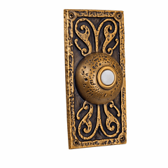 Craftmade Surface Mount Designer Lighted Push Button - Burnished Brass - PB3037-BB