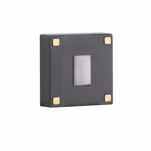 Craftmade Surface Mount Lighted Push Button - Flat Black/Satin Brass - PB5015-FBSB