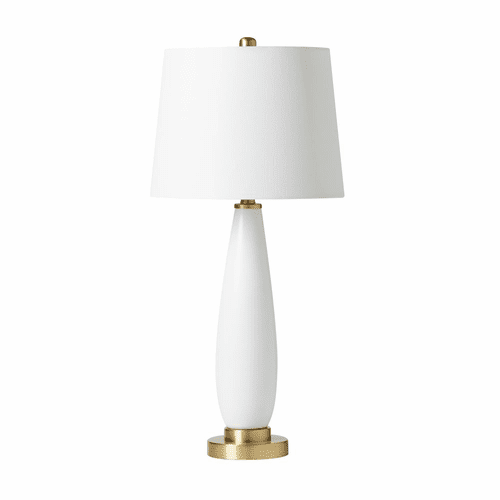 Craftmade Table Lamp with Brass Base - Satin Brass / White - 86249
