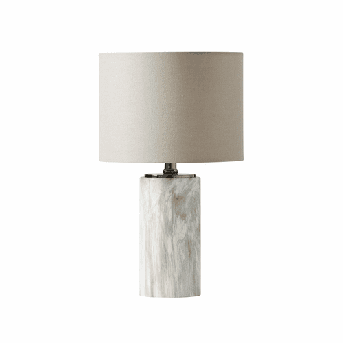 Craftmade Table Lamp with Marble Base - White - 86254