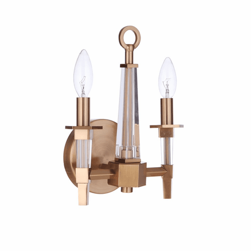 Craftmade Tarryn 2 Light Wall Sconce - Satin Brass - 53262-SB
