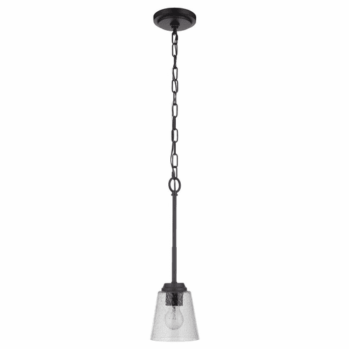 Craftmade Tyler 1-LT Mini Pendant - Flat Black - 50291-FB