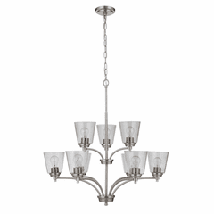 Craftmade Tyler 9-LT Chandelier - Brushed Polished Nickel - 50229-BNK