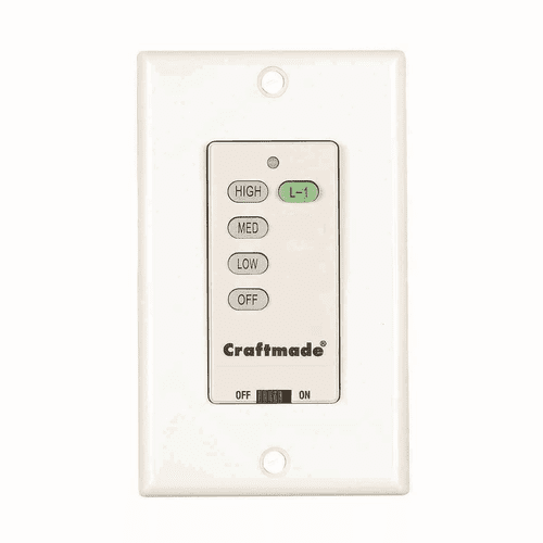 Craftmade Wall Control Only - White - UCI-WALL