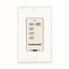 Craftmade Wall Control Only - White - UCI-WALL