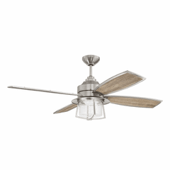 Craftmade Waterfront 52" Ceiling Fan & Light Kit - Polished Nickel - WAT52BNK4