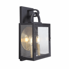Craftmade Wolford Medium Outdoor Pocket Sconce - Textured Matte Black - ZA1612-TB