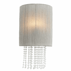 Crystal Reign  1 LT Wall Sconce w/ Glass Beads - Nickel - N1510-613
