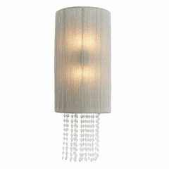 Crystal Reign  2 LT Wall Sconce w/ Glass Beads - Nickel - N1511-613
