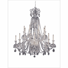 Crystorama 16-LT Chandelier - Polished Chrome - 5028-CH-CL-MWP