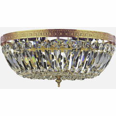 Crystorama 3 Light Clear Swarovski Strass Brass Ceiling Mount III - 716-OB-CL-S