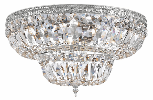 Crystorama 4 Light Clear Swarovski Strass Chrome Ceiling Mount - 718-CH-CL-S