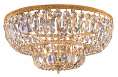 Crystorama 6 Light Clear Spectra Brass Ceiling Mount - 724-OB-CL-SAQ