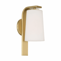Crystorama Alexa 1 Light Wall Sconce - Aged Brass - ALX-4501-AG