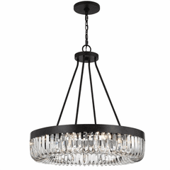 Crystorama Alister 10 Light Chandelier - Charcoal Bronze - ALI-B2010-CZ