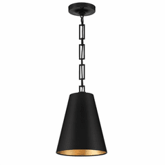 Crystorama Alston 2 Light Chandelier - Matte Black + Antique Gold - 8685-MK-GA