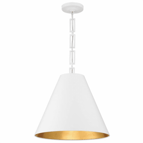Crystorama Alston 3 Light Chandelier - Matte White + Antique Gold - 8687-MT-GA