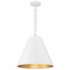 Crystorama Alston 3 Light Chandelier - Matte White + Antique Gold - 8687-MT-GA